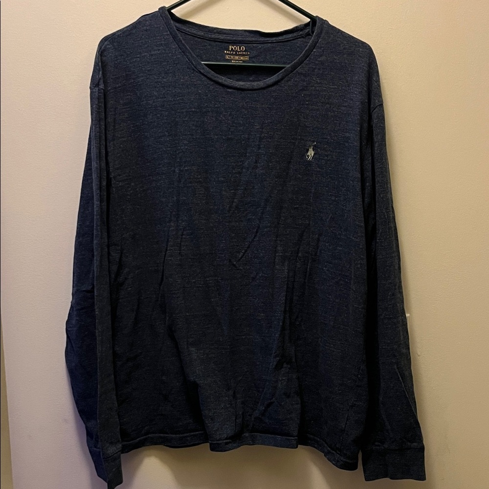 Polo Ralph Lauren Heather navy long sleeve tee size XL